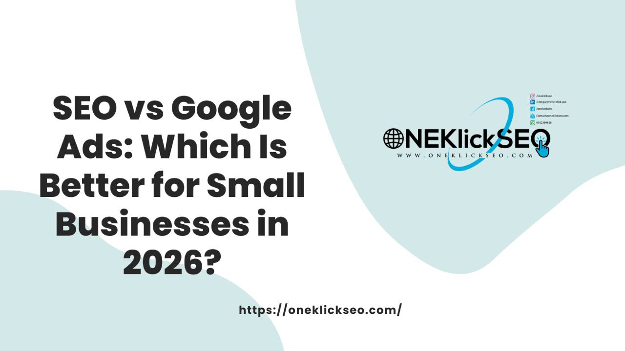 One Klick SEO - SEO Vs PPC in 2026